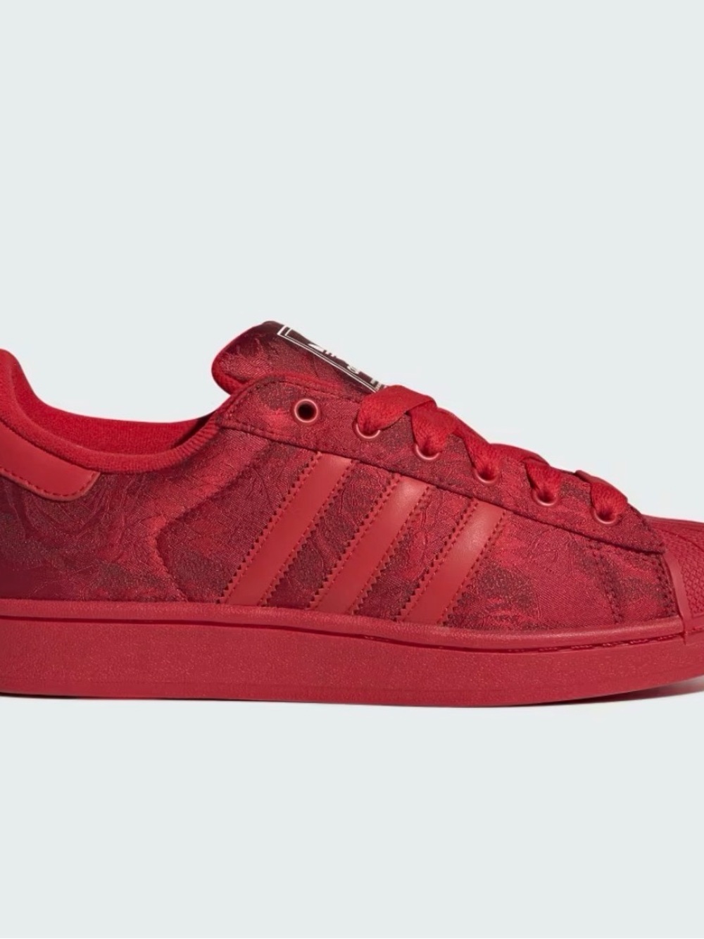 adidas Men's Scarlett Red Rose Superstar II, Size 13